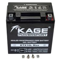 Batterie GEL Starterbatterie KAGE YTX16-BS-1