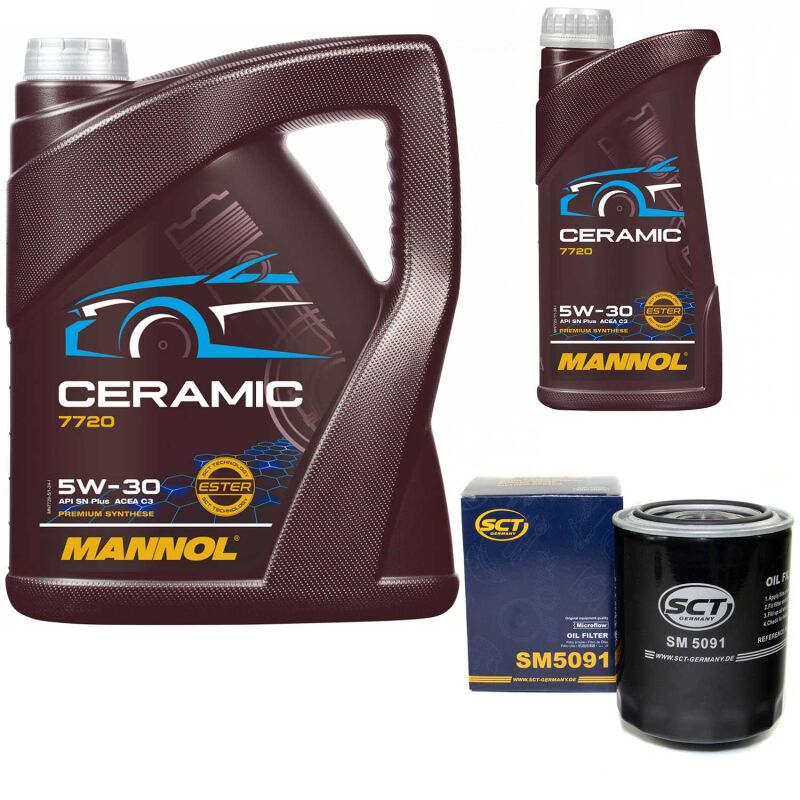 Engine Oil 5W-30 Ceramic API SN Plus 6 liter + oil filter SM 5091 buy ...