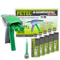 2K Universal Klebstoff transparenter POXY PETEC 98050 5 X...