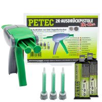 Flüssig Kunstoff 2K Kleber PETEC 98355 2 X 50 ml +...