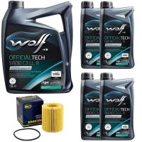 Motoröl Set Motoröl WOLF OFFICIALTECH C3 LL III...