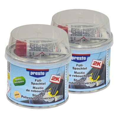 Presto 499191 HÄRTER FÜR Polyester-SPACHTEL SELBSTENTFÄRBEND ROT 70 g LOSE