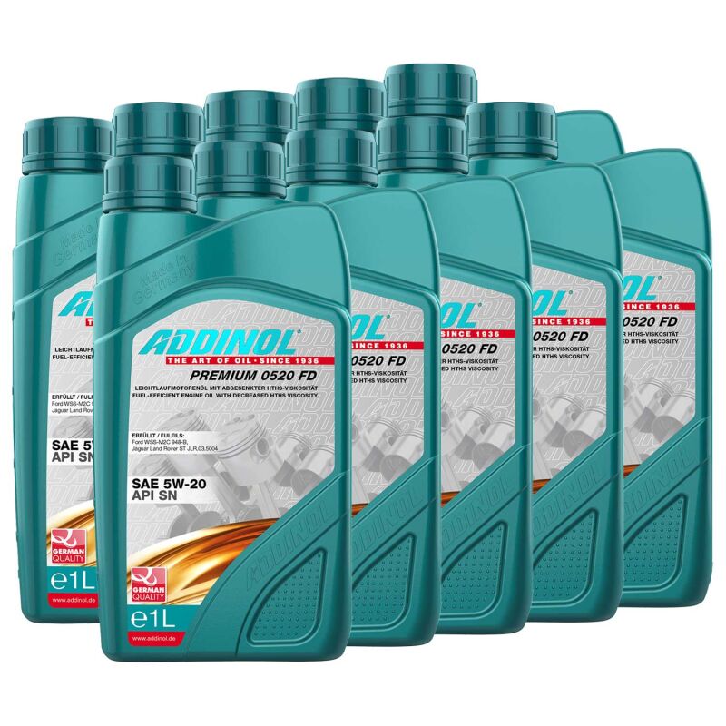 Buy Engine oil ADDINOL 0W-20 PREMIUM 020 FE 10 X 1 liter in the MVH S ...