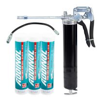 ADDINOL Mehrzweckfett Addilith EP 2 3 X 400 g + Fettpresse