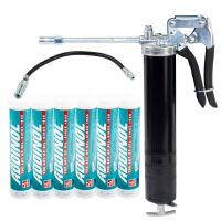 ADDINOL Mehrzweckfett Addilith EP 2 6 X 400 g + Fettpresse