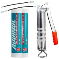 ADDINOL EP Mehrbereichsfett LM 2 EP 2 X 400g + Fettpresse...